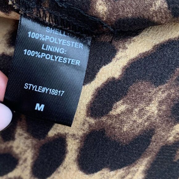 DO+BE Animal Print Wrap Mini Dress LIKE NEW - Picture 4 of 6